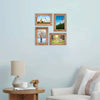Beazac 4x6 Picture Frame Photo Display for Tabletop Display Wall Mount Solid Wood High Definition Glass Photo Frame Pack of 2 Carbonized Black